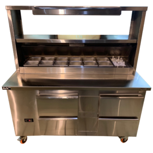 burger assembly , preparation & dispatch station