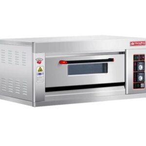single deck gas oven with stone